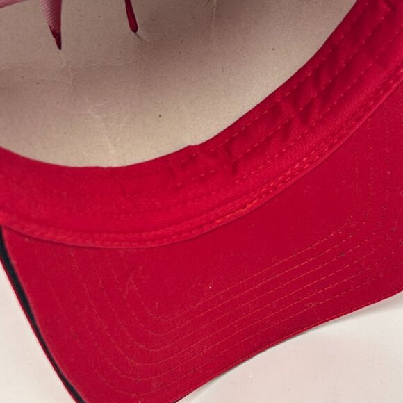 Jim Beam Racing Robby Gordon Signed Hat Baseball Cap NASCAR Strapback Red - Picture 7 of 10